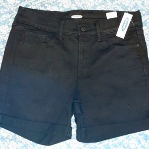 Old Navy Black Rolled Hem Jeans, NWT